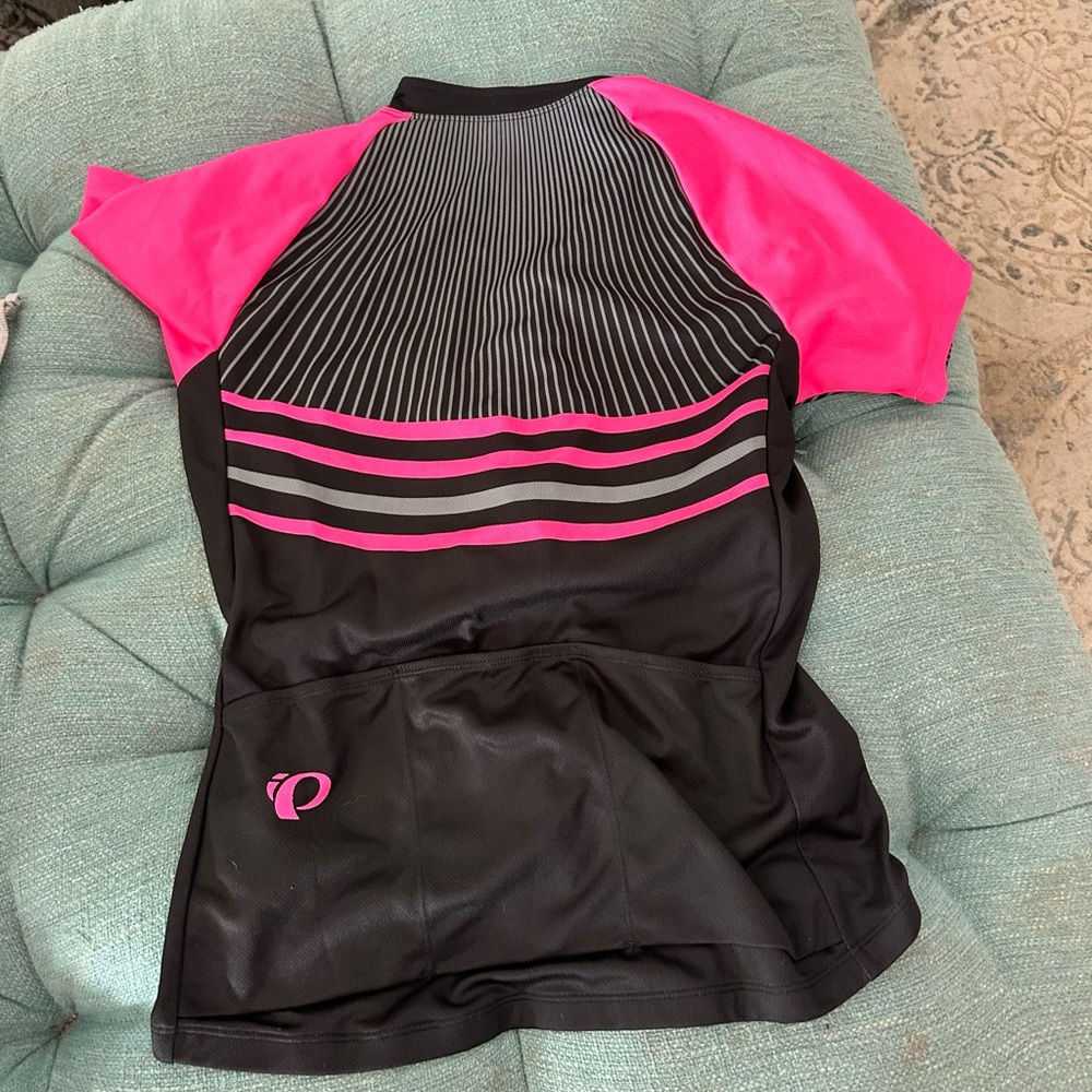 Pearl Izumi Black and Hot Pink Women’s Cycling Jersey